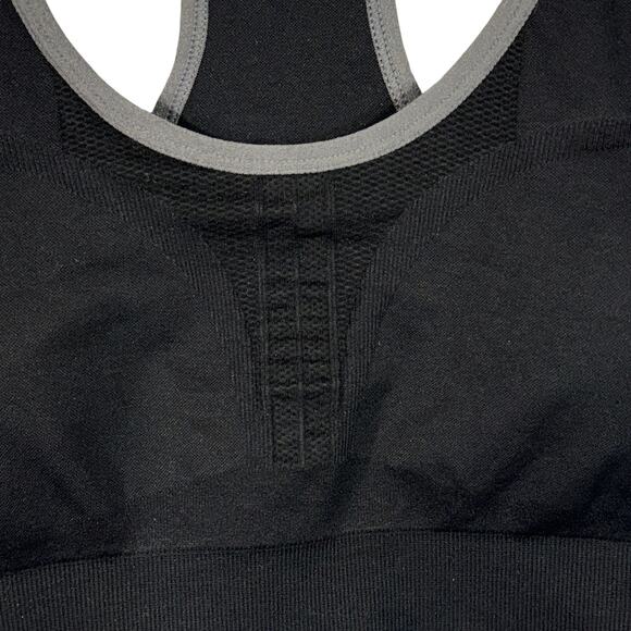 HeathYoga XXX-Large Sports Bra Racerback Padded Cups Activewear Stretch Black - Picture 2 of 7